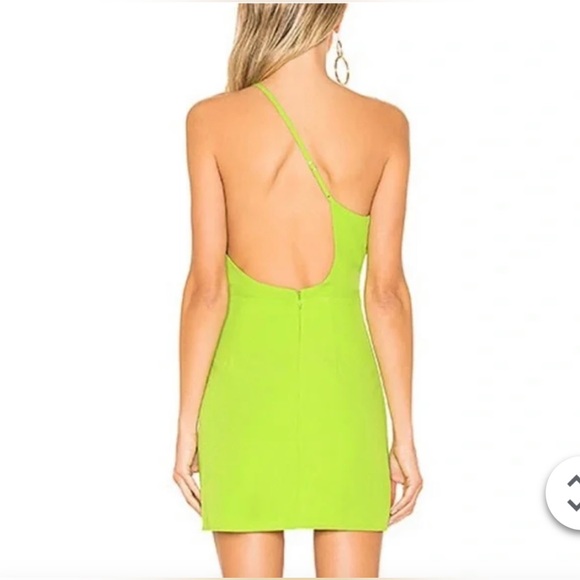 Revolve Lovers and Friends Rizelle Mini Dress in Lime - Picture 2 of 5